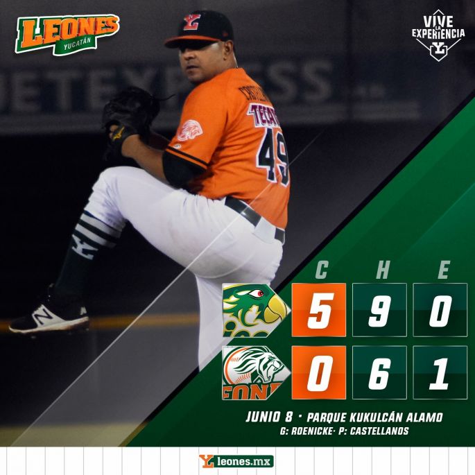 Pericos de Puebla rescata el último de la serie, derrota a Leones 5-0