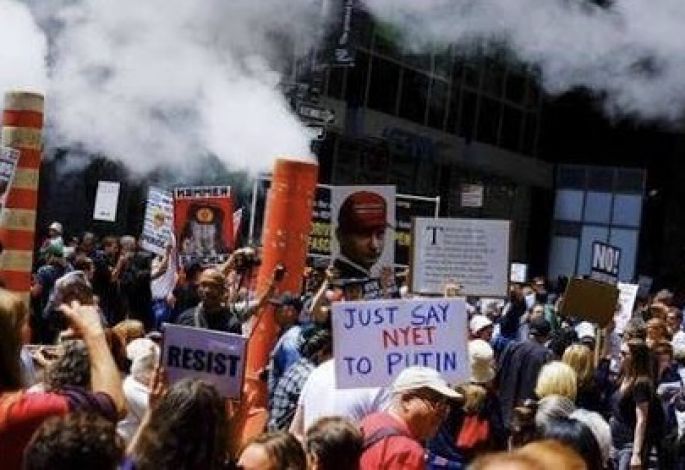 Protestas contra Trump por el caso Rusia