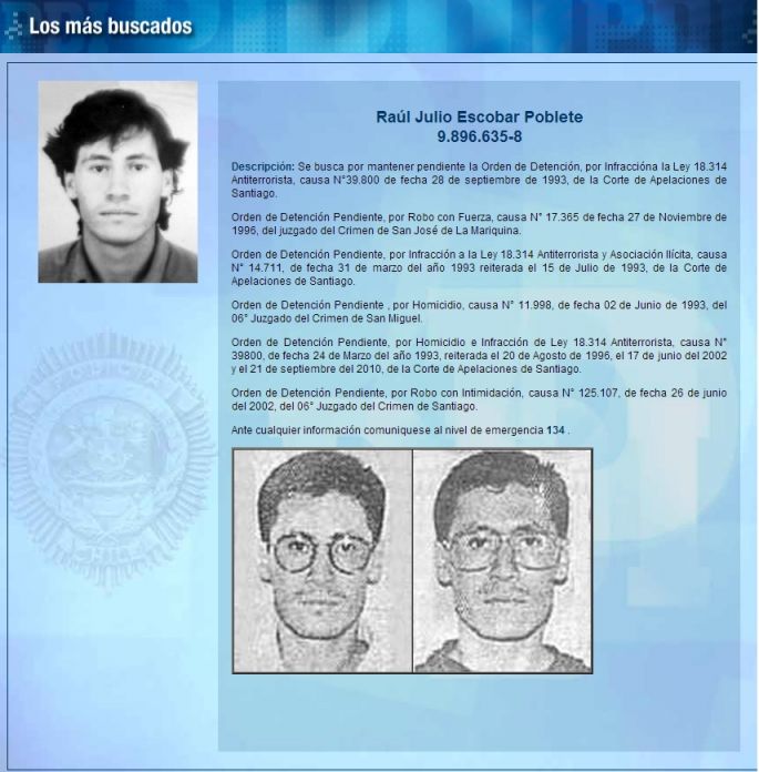 Detienen en México a peligroso asesino chileno