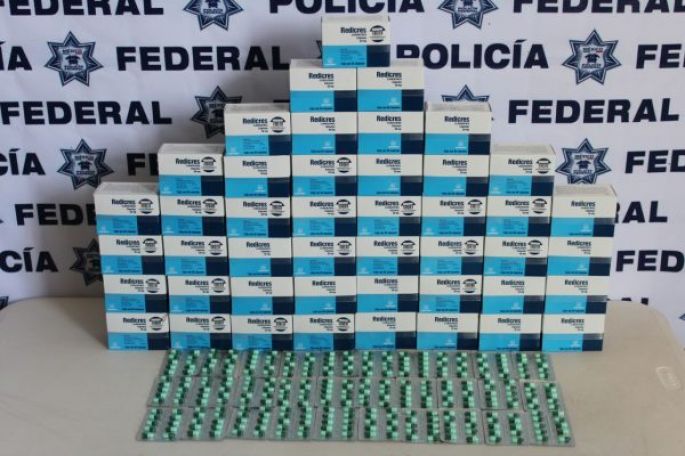 Policía Federal, asegura medicamento controlado en Guadalajara.