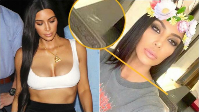 ¿Líneas de cocaína? No, dice Kim Kardashian, es sólo el diseño de la mesa.