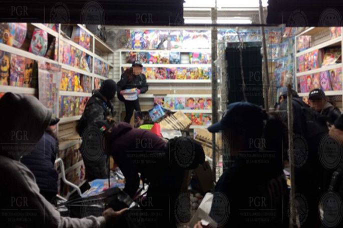 Asegura la PGR más de 14 mil productos pirata.