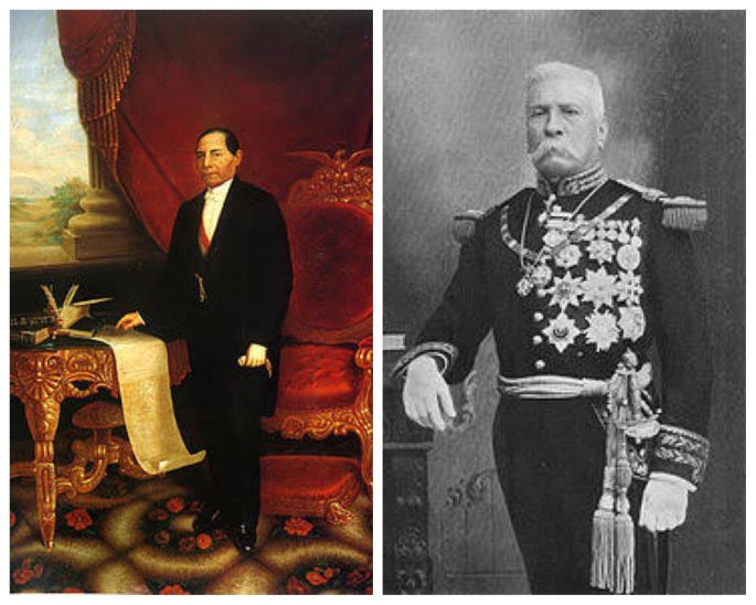 Benito Juárez y Porfirio Díaz, frente a frente.