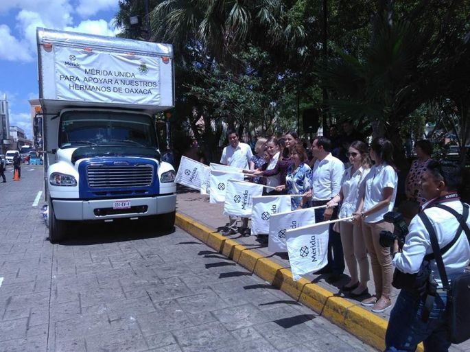 Envía ayuntamiento 10 toneladas de productos y alimentos a Oaxaca, para víctimas del temblor 