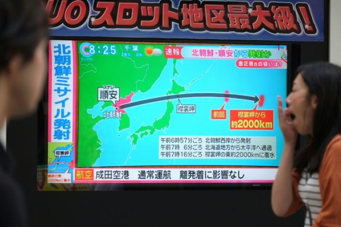 Corea del Norte disparó un nuevo misil que sobrevoló Japón