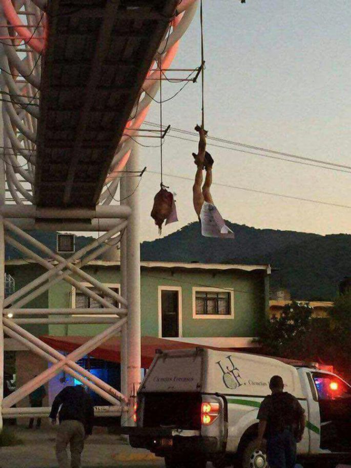Mutilado y colgado en Jalisco