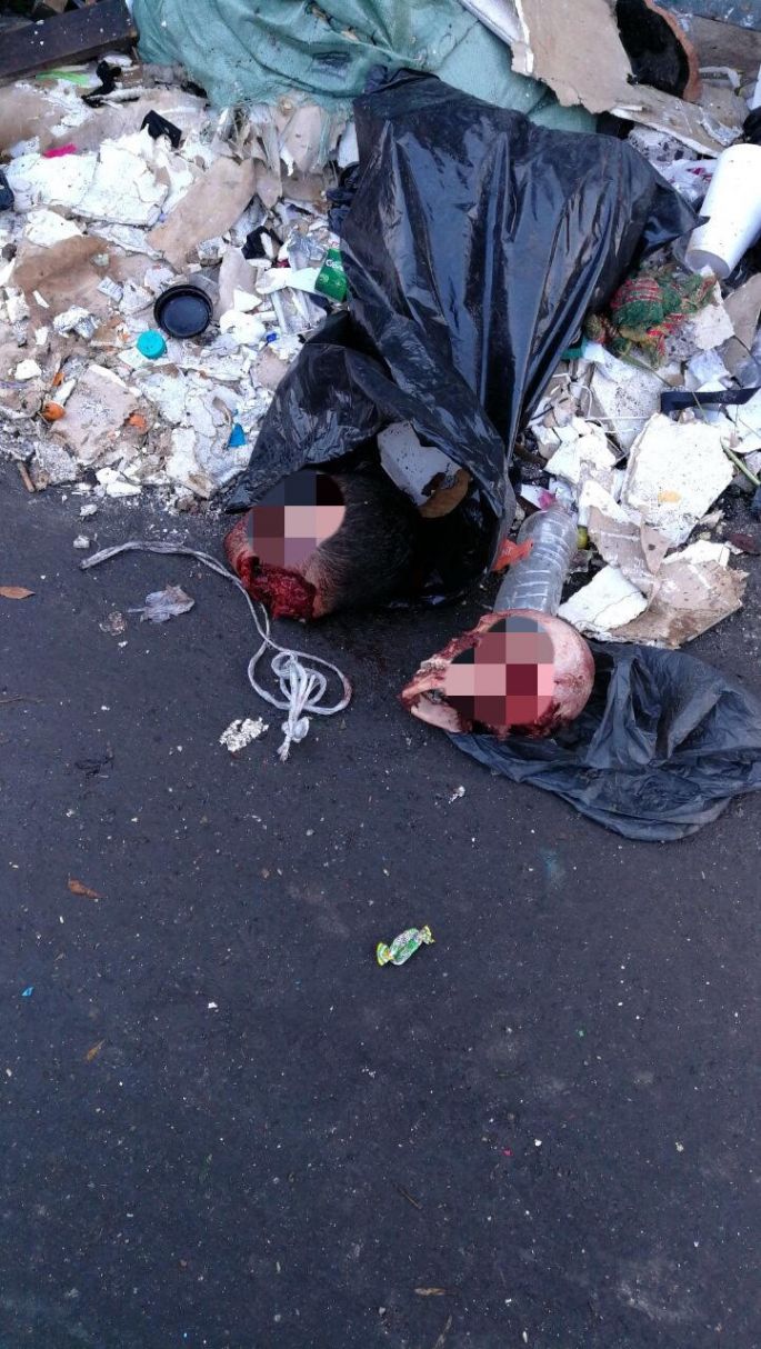 Abandonan cabezas humanas en la Ciudad de México