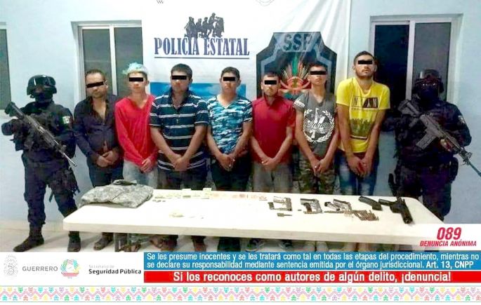 Capturan a siete hombres armados