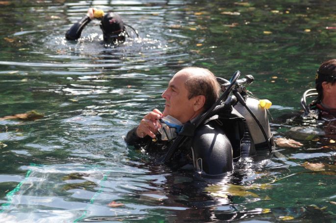 Concluye limpieza de cenote de Dzibilchaltún