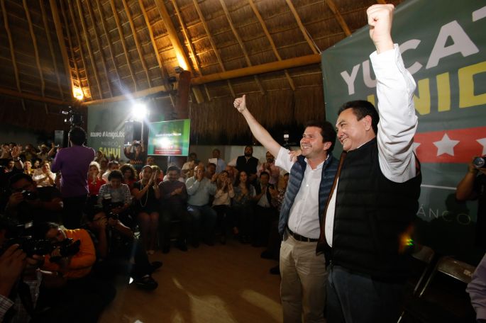 UNIDAD EN EL PRI: Liborio y Sahuí en el mismo proyecto en favor de Yucatán
