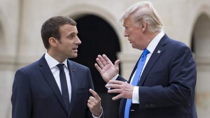 Macron y Trump pactan un frente común tras el supuesto ataque químico en Siria  