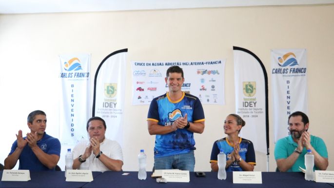 El nadador de aguas abiertas Carlos Franco se apuntó para una nueva travesía: la Triple Corona