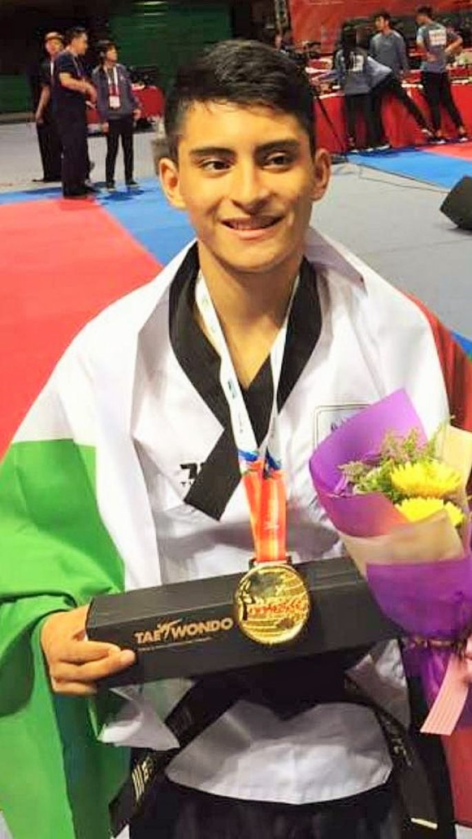 Oro para William Arroyo en Mundial de Taekwondo Poomsae Taipéi 2018