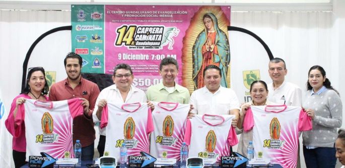 Presentan la XIV edición de la Carrera y Caminata Guadalupana 2018
