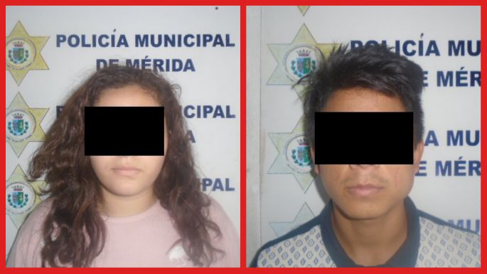 Bonnie y Clyde a la yucateca, parejita roba accesorios de celular y son detenidos