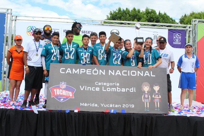 Culmina el Campeonato Nacional de Tochito Bandera NFL en Yucatán