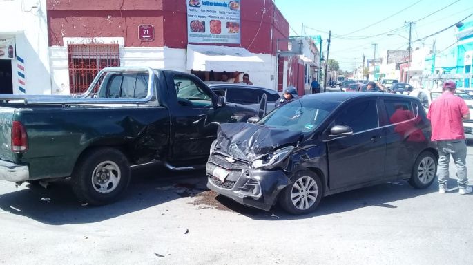 Un lesionado en céntrico choque 