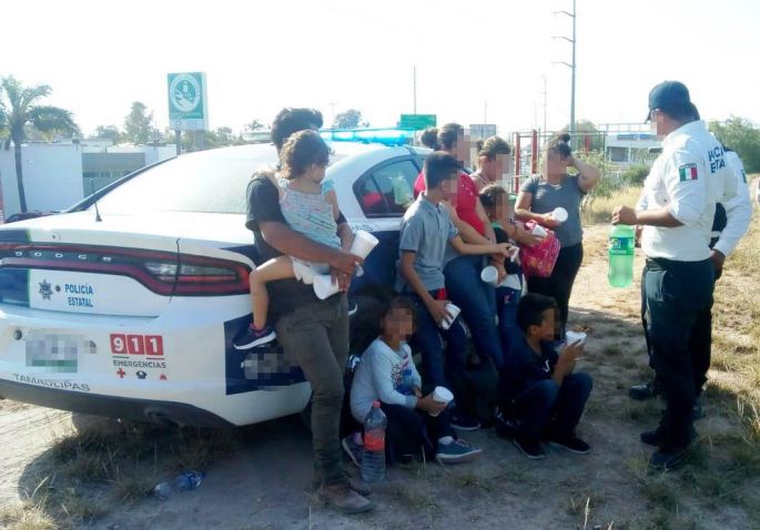 Rescatan en Reynosa a 9 migrantes de origen hondureño, entre ellos 5 menores de edad