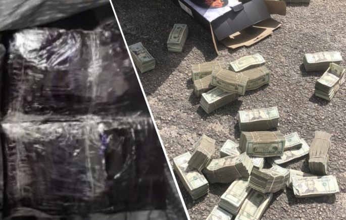 El Ejército Mexicano asegura presunta droga y dólares americanos