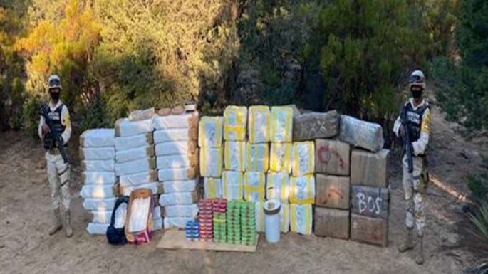Decomisan probable droga con un valor aproximado de más de $409 millones de pesos en Baja California
