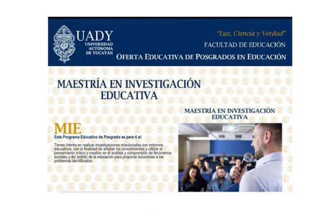 Abren inscripciones a Maestría en Investigación Educativa   