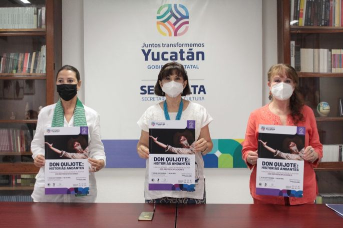 Silvia Káter celebra 200 representaciones de Don Quijote, historias andantes
