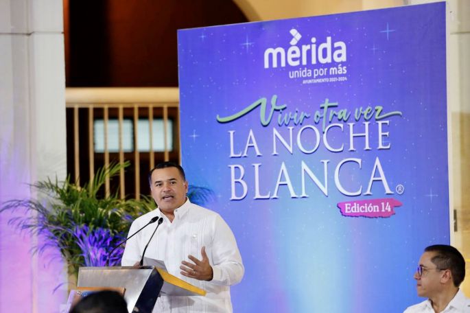 El Alcalde Renán Barrera inauguró la decimocuarta edición de La Noche Blanca “Vivir Otra Vez”