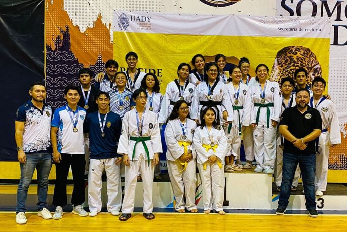 Primeros lugares en Taekwondo para estudiantes UADY 