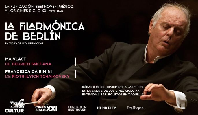 Cultur transmitirá, gratuitamente, en sus Cines Siglo XXI música de autores consagrados