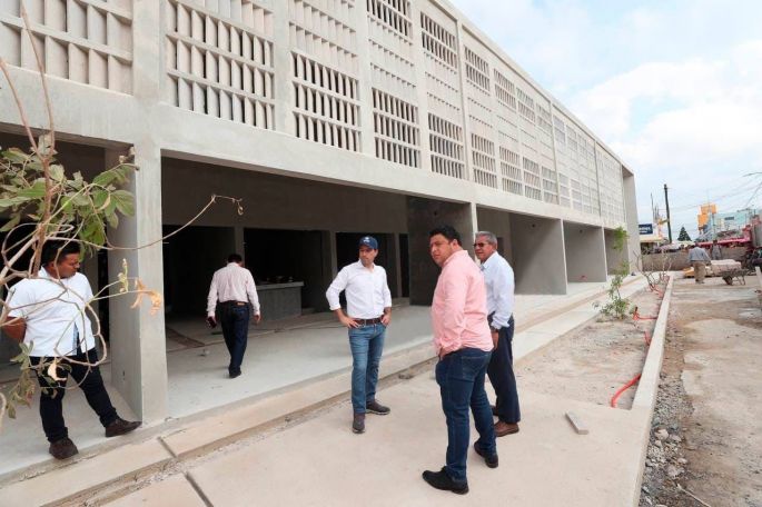 Obra de modernización del mercado de Kanasín avanza conforme a lo programado
