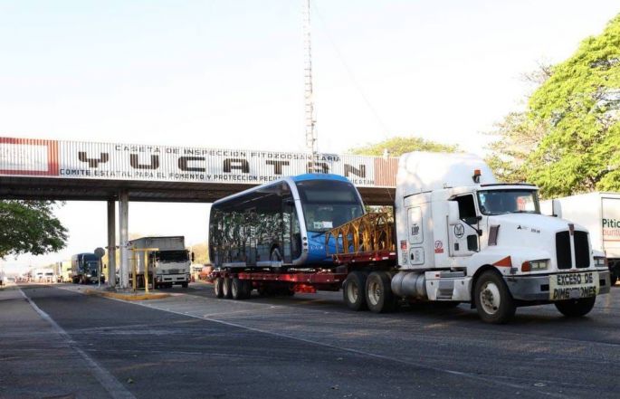 Ya están en Yucatán 5 nuevas unidades más del le-Tram para seguir transformando la movilidad