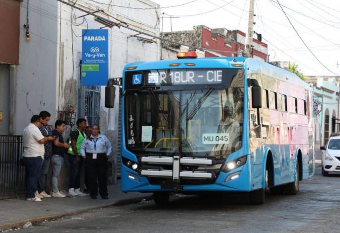Usuarios del transporte en el sur de Mérida se benefician con la nueva ruta Centro-42 Sur-Cielo Alto del Sistema “Va y Ven"
