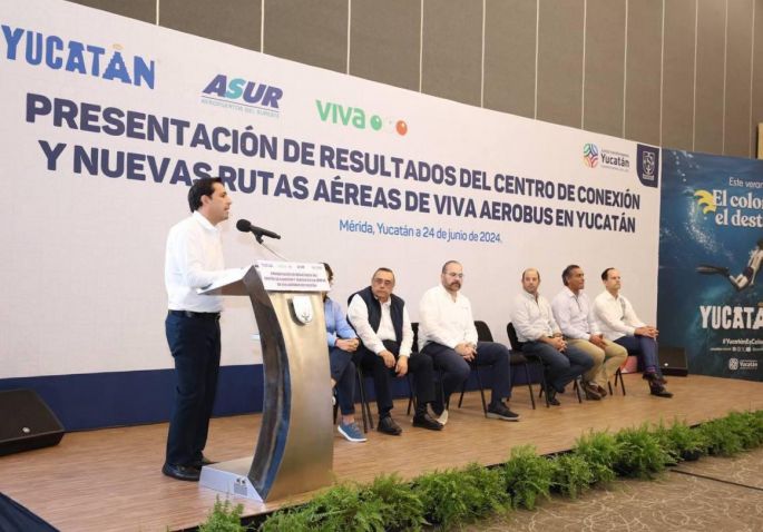 Yucatán, con máximos históricos en llegada de pasajeros y volumen de carga por vía aérea en primer semestre del año