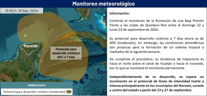 Se esperan fuertes e intensas precipitaciones la próxima semana en el noreste, noroeste, sureste y centro del estado