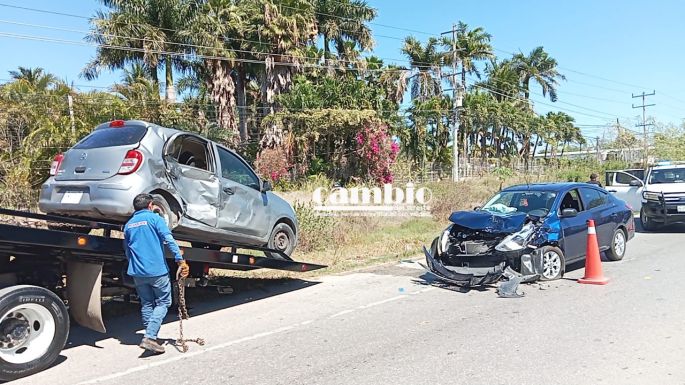 Choque de frente en la Mérida-Tixkokob