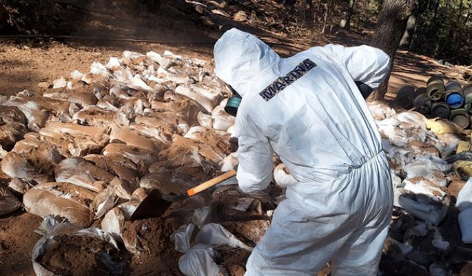 En Zacatecas, se aseguró un mega laboratorio clandestino y sustancias químicas para la elaboración de metanfetamina