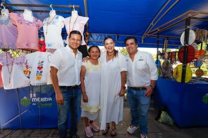 Destaca Cecilia Patrón el aporte de Mérida en Domingo a la vida comercial e identidad de la capital yucateca