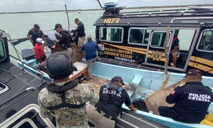 Frenan pesca furtiva en Celestún