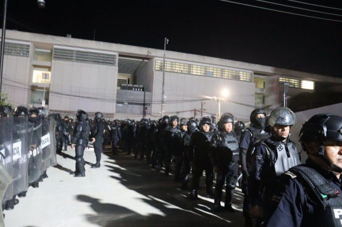 Operativo de verificación en el Centro de Reinserción Social de Mérida
