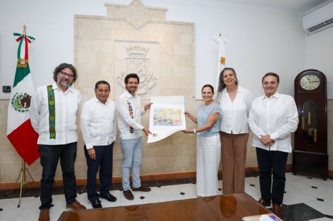 Reunión de trabajo de Ayuntamiento de Mérida y Unesco