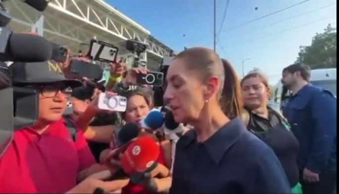 Sheinbaum ofrece 30 mil pesos a lesionados por el accidente del tren interoceánico