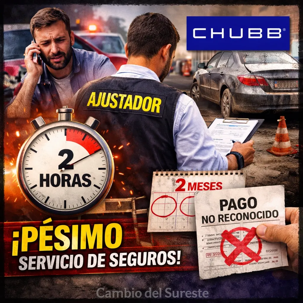 Denuncian pésimo servicio de la aseguradora CHUBB) tras accidente en Mérida