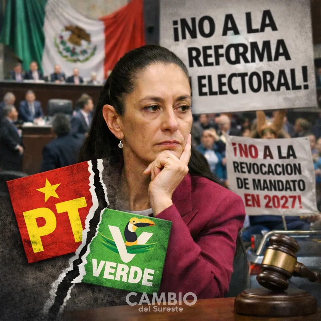 Acumula Sheinbaum derrotas legislativas en apenas año y medio de gobierno