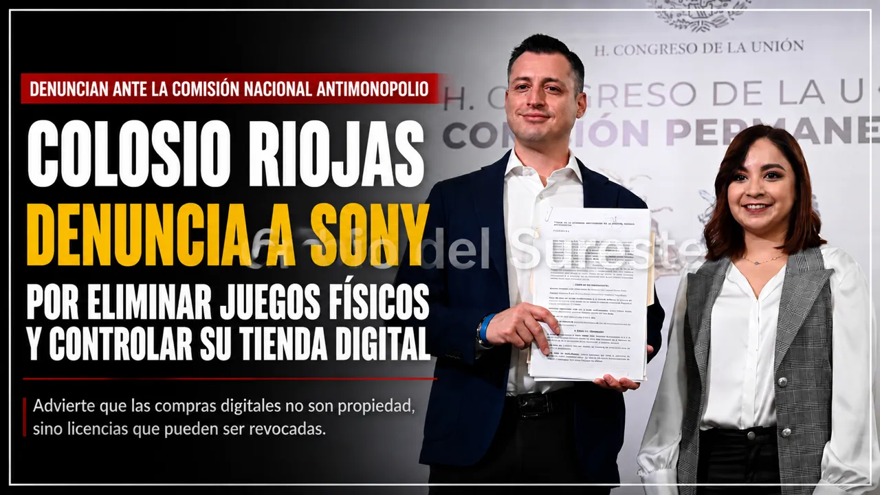 Colosio Riojas denuncia a Sony por presuntas prácticas anticompetitivas en la venta de videojuegos