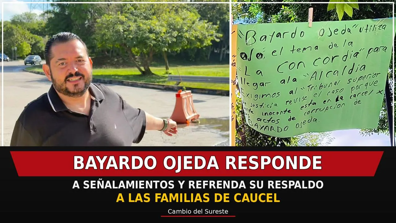 Bayardo Ojeda responde a señalamientos y refrenda su respaldo a las familias de Caucel